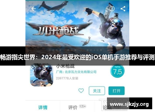 畅游指尖世界：2024年最受欢迎的iOS单机手游推荐与评测